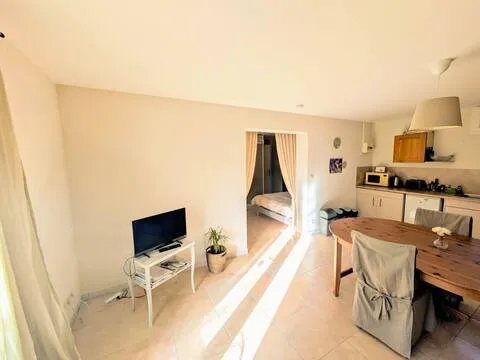 Le salon salle à manger côté oliviers